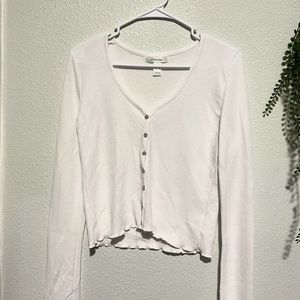 White Button Down Top